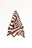 Lara Hair Scarf - Chocolate/White