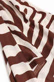 Lara Hair Scarf - Chocolate/White