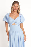 Cintra Puff Sleeve Maxi Dress - Blue