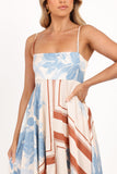 Elanor Maxi Dress - Pale Blue Print