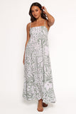 Kelsie Midi Dress - Sage Print