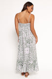 Kelsie Midi Dress - Sage Print