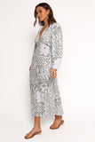 Kolby Long Sleeve Midi Dress - Sage Print