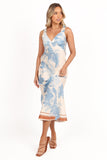 Lizza Maxi Dress - Pale Blue Print