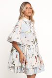 Marguerite Mini Dress - Blue Floral