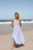 Romilly Strappy Maxi Dress - Light Blue