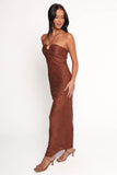 Tucker Midi Dress - Brown