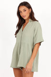 Winny Playsuit - Sage Green