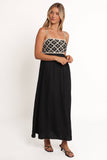 Ysabel Maxi Dress - Black/Natural