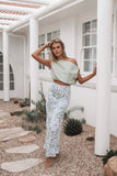 Willow Maxi Skirt - Sage Print