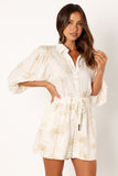 Gina Romper - White Print