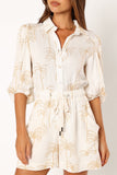 Gina Romper - White Print