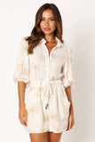 Gina Romper - White Print