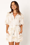 Gina Romper - White Print